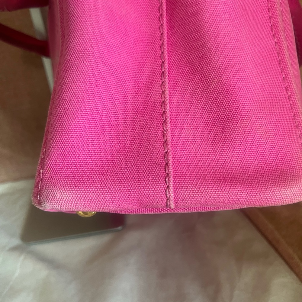 Prada Fuchsia Canapé small Canvas Tote - Picture 12 of 16